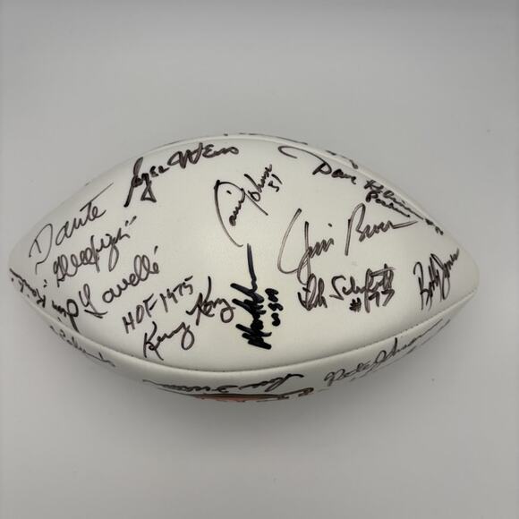 1999 Cleveland Browns Signed NFL Wilson Football w/ Jim Brown, Ozzie Newsome - Picture 2 of 11